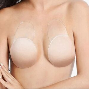 Reusable Invisible Bra Lift Sticky Bras, Stylish Push Up Self Adhesive Backless